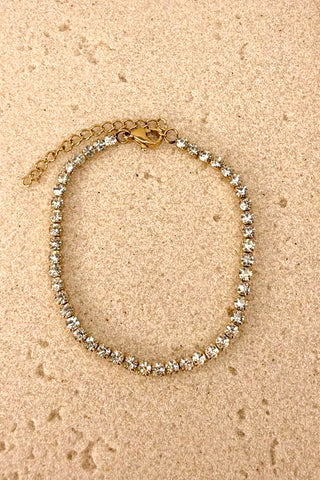 The Lainey Tennis Bracelet in Gold