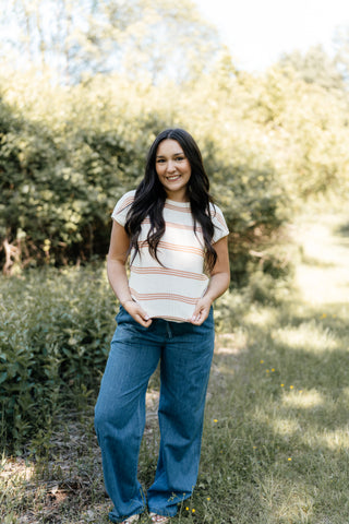 The Raegan Knit Top in Terracotta